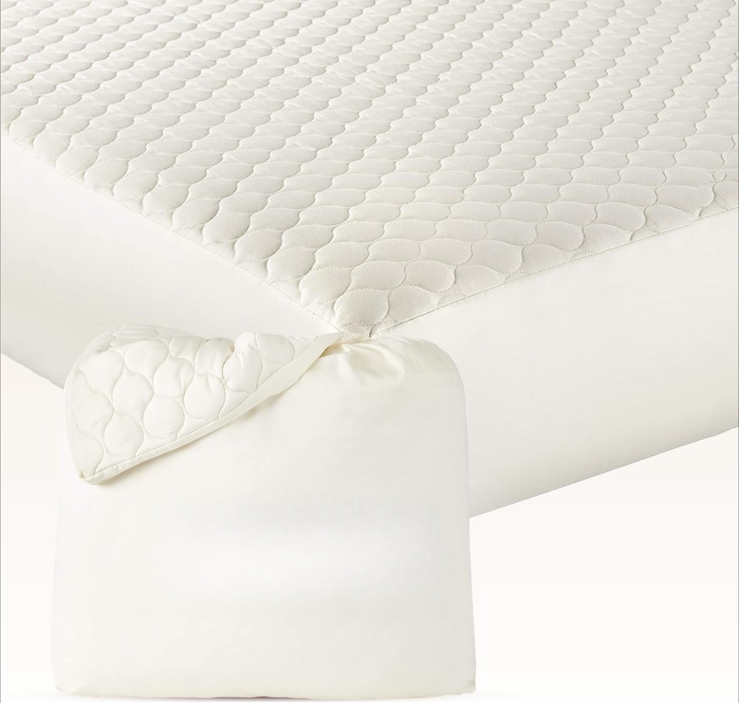 Organic Cotton Twin XL Quilted Bed Pad