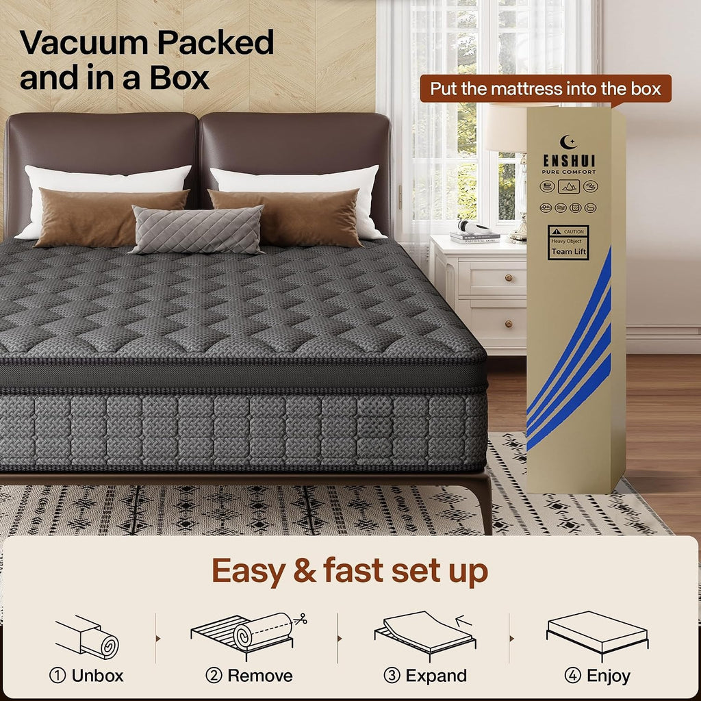 12 Inch Gel Foam Twin Hybrid Mattress