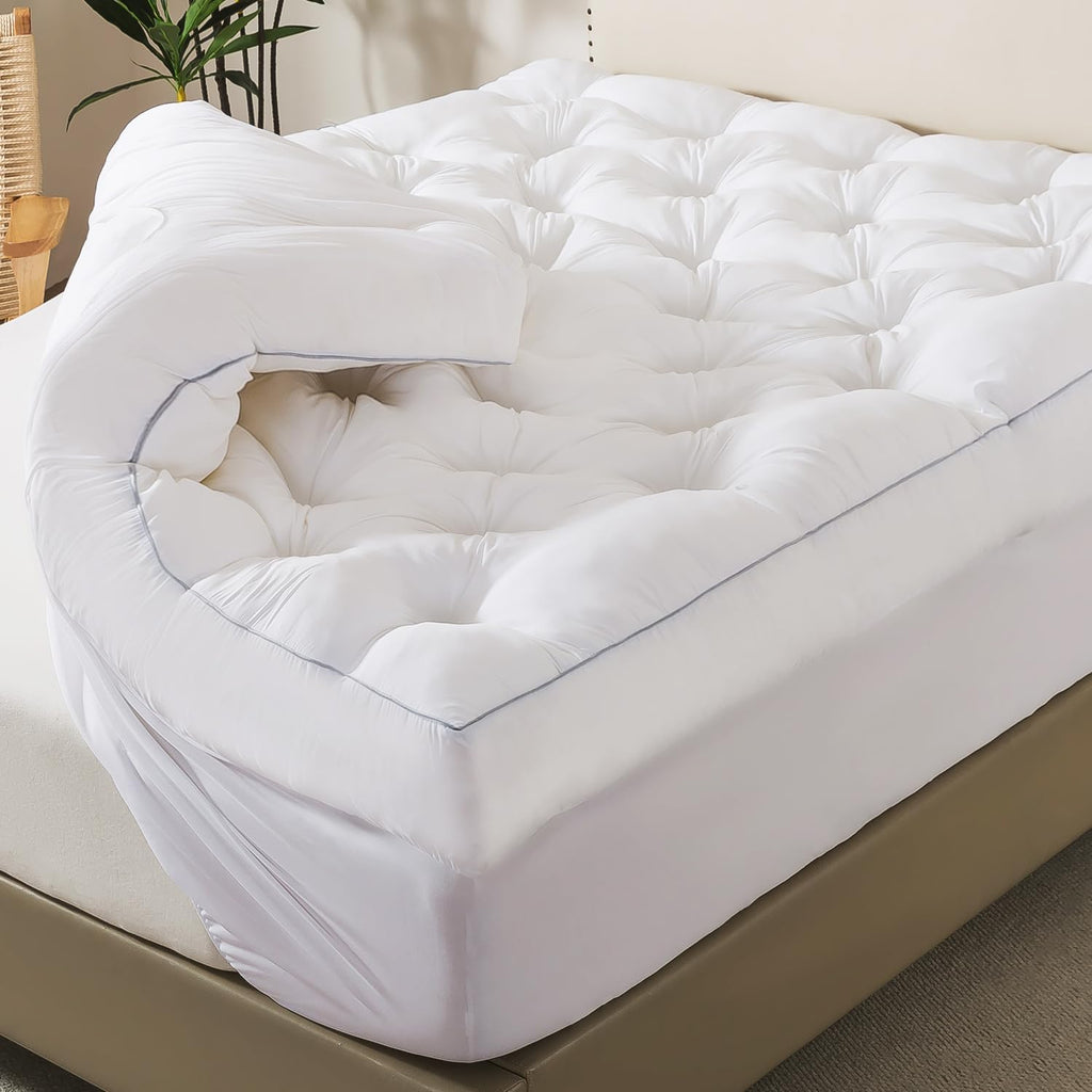 5 Inch Shredded Foam Queen Mattress Topper