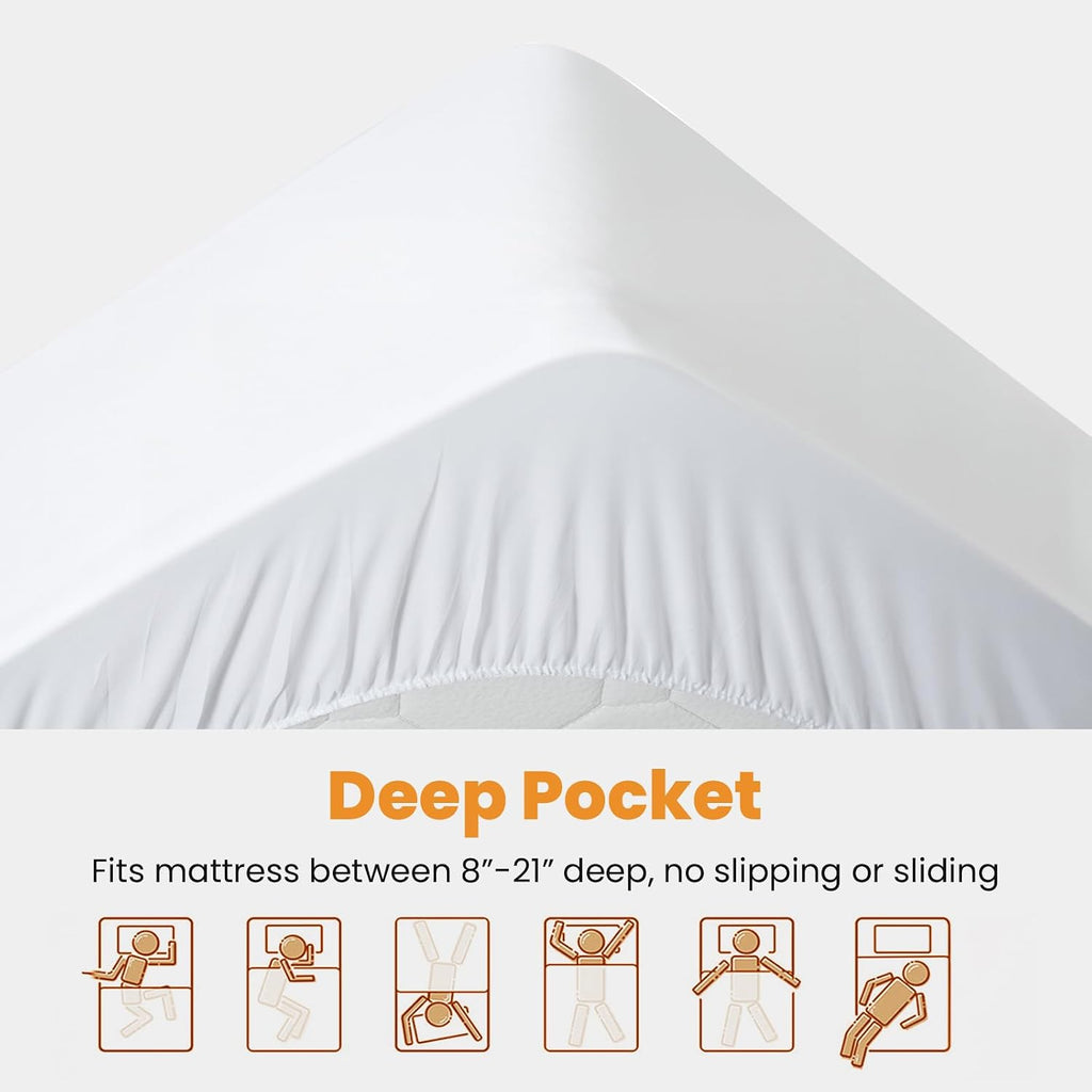Cooling Quilted Queen Pillow Top Topper