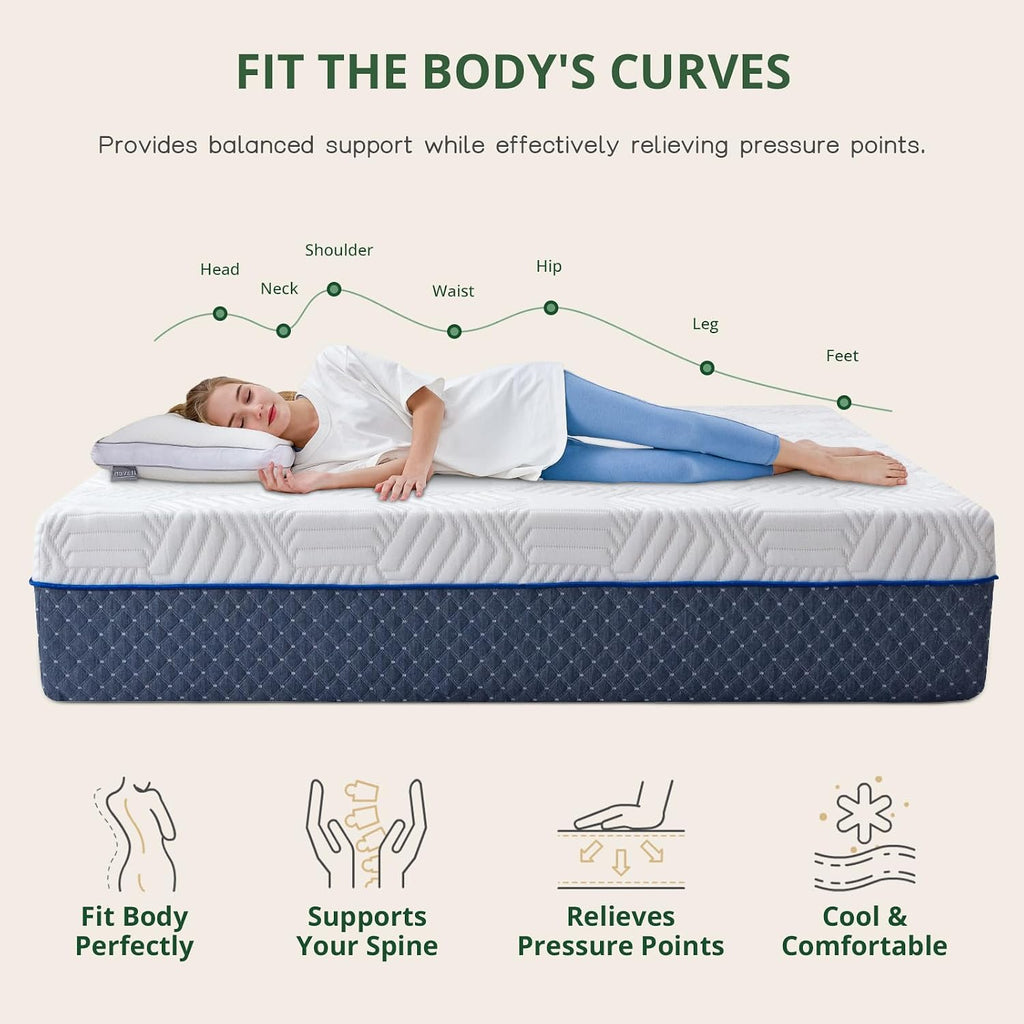 12 Inch Gel Foam Queen Size Mattress