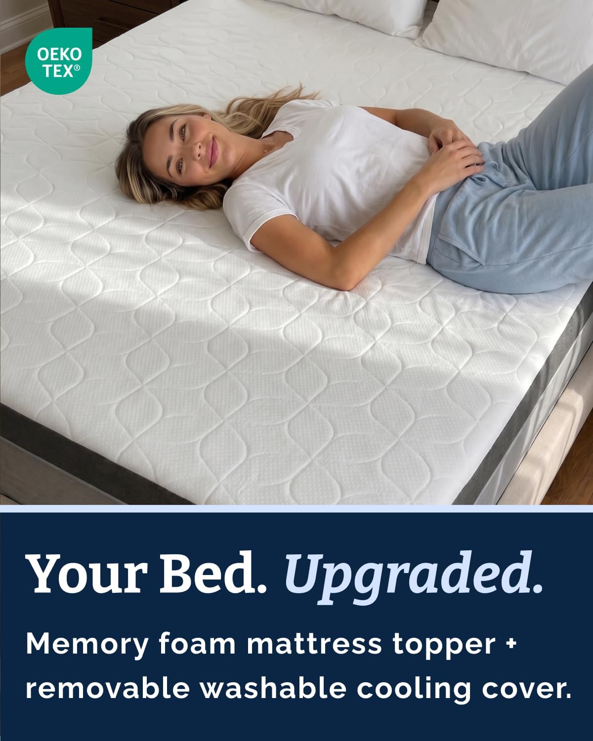 3 Inch Memory Foam Queen Mattress Topper