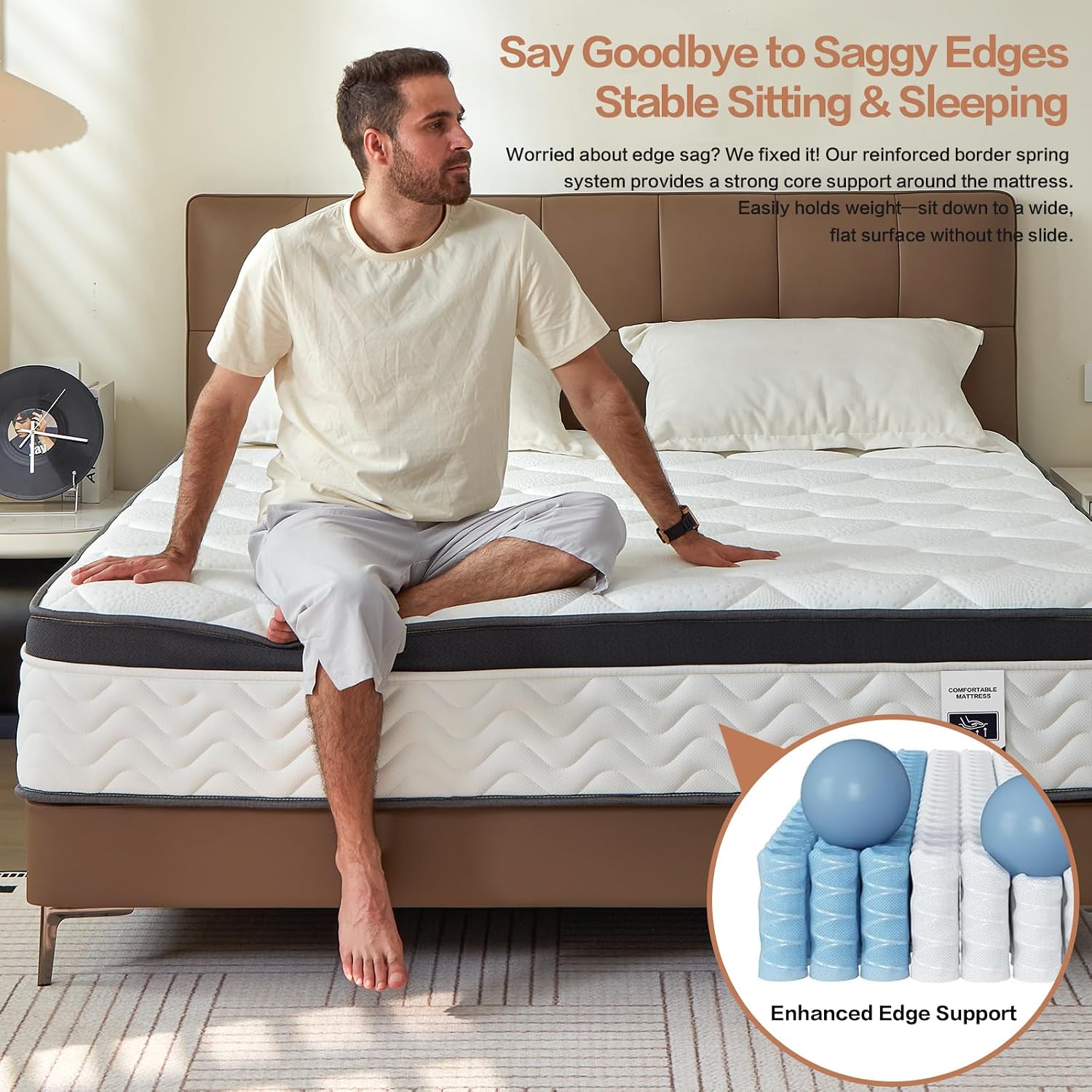 12 Inch Medium Firm Full Hybrid Mattress