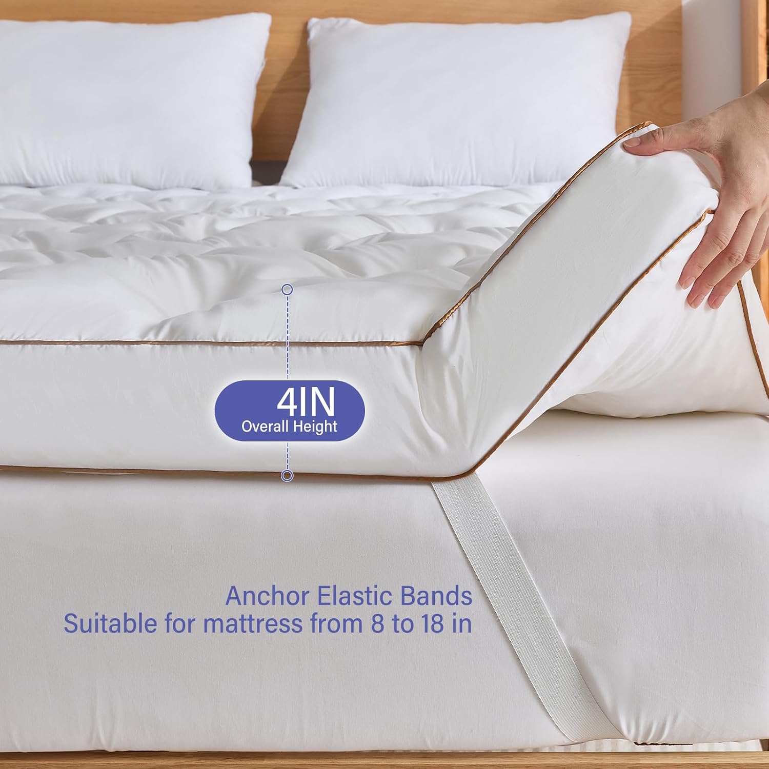 4 Inch Gel Foam Queen Mattress Topper