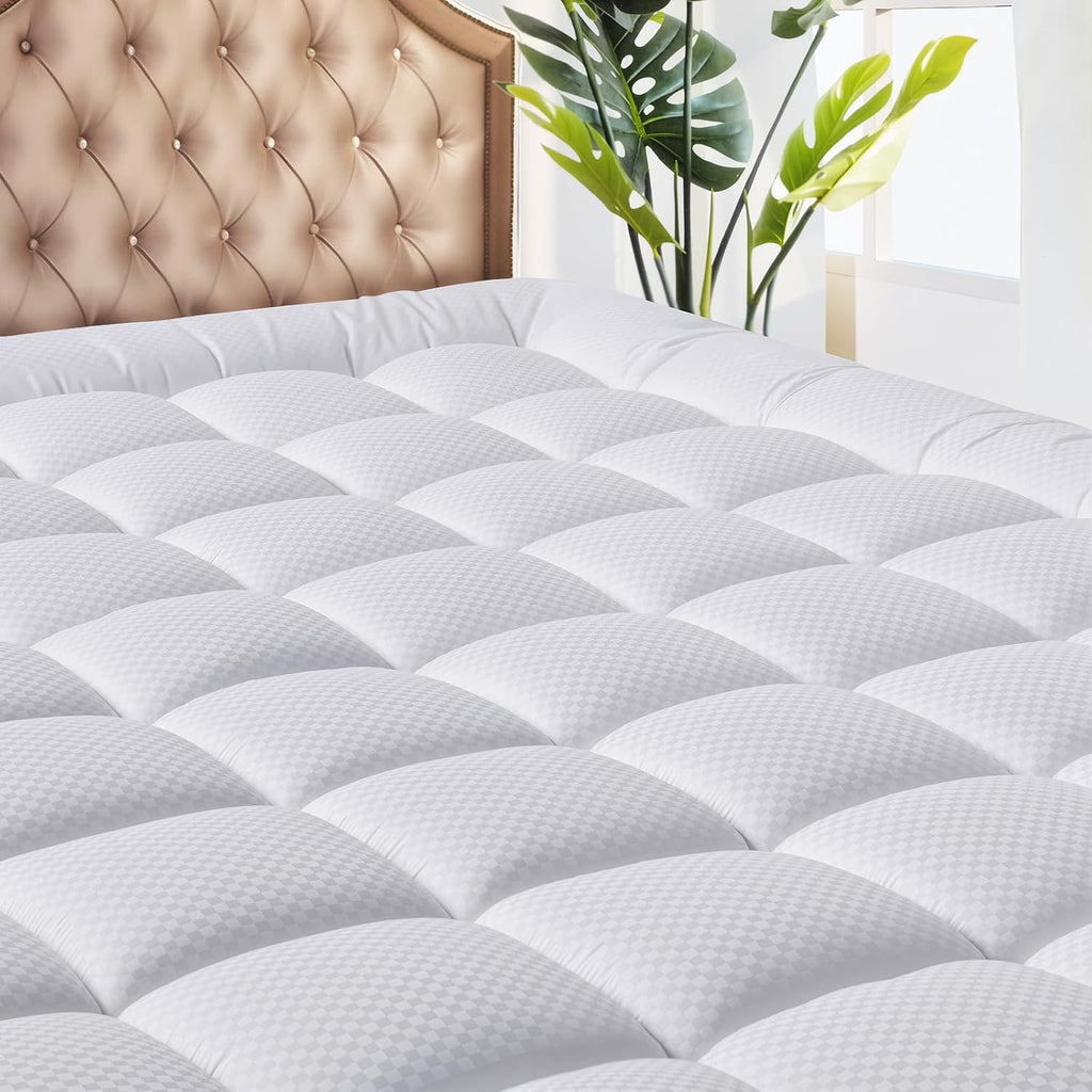 Cooling Quilted Queen Pillow Top Topper