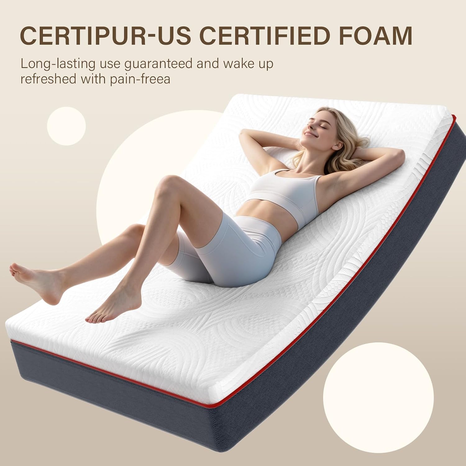 12 Inch Cooling Gel Twin Hybrid Mattress