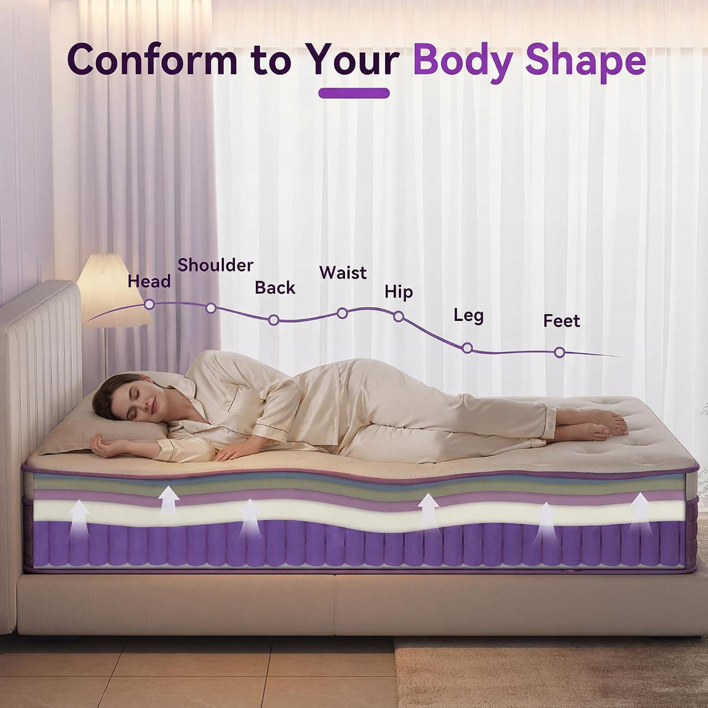 12 Inch Medium Firm Queen Hybrid Mattress