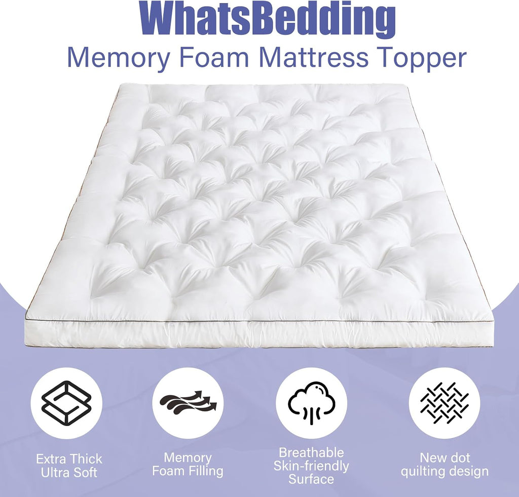 4 Inch Gel Foam Queen Mattress Topper
