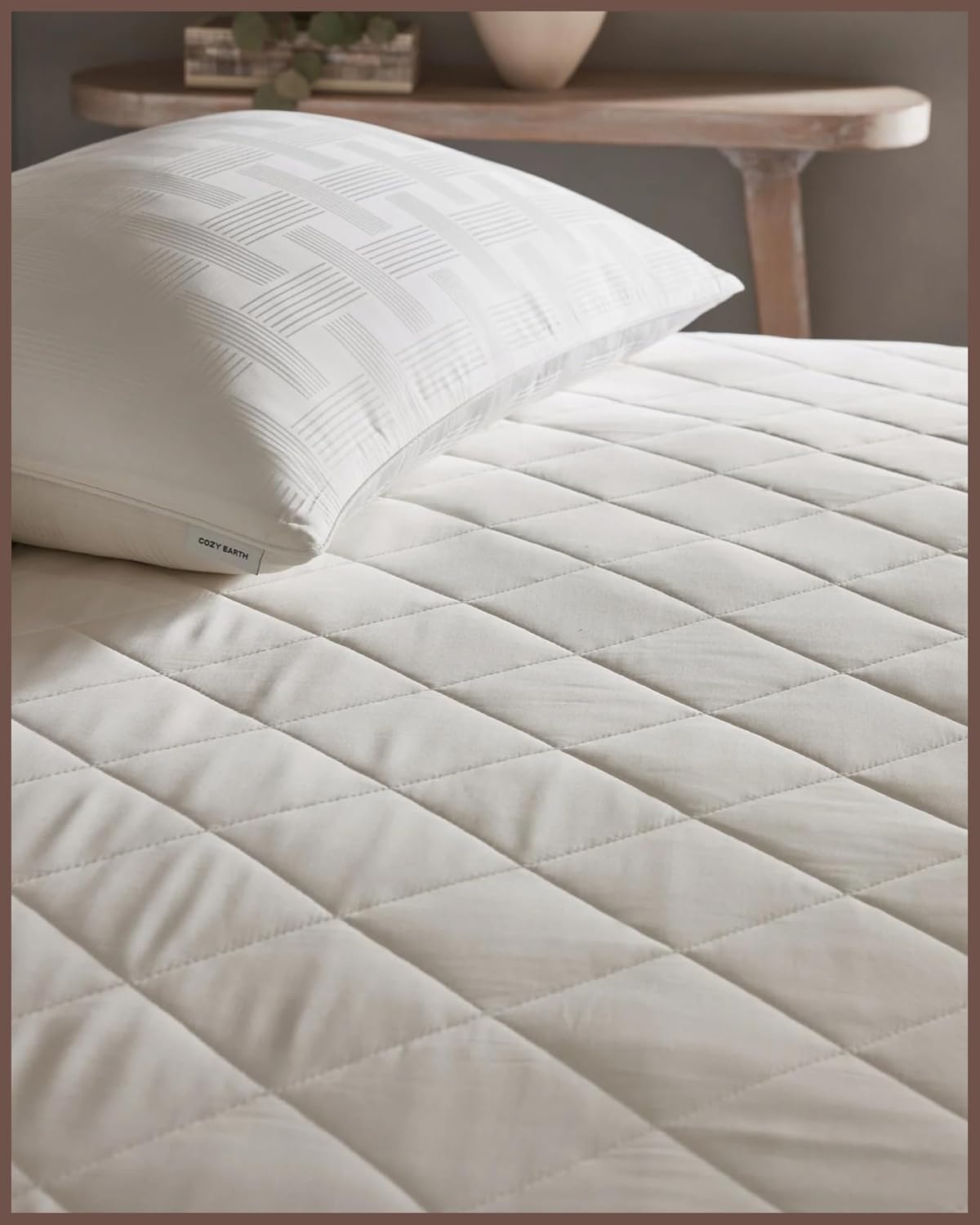 Bamboo Cooling King Elastic Mattress Pad