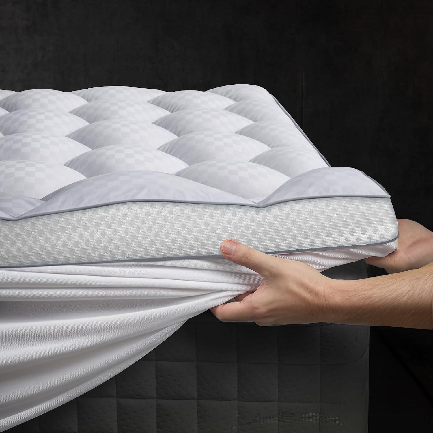 3 Inch Fluffy Pillow Top Queen Topper