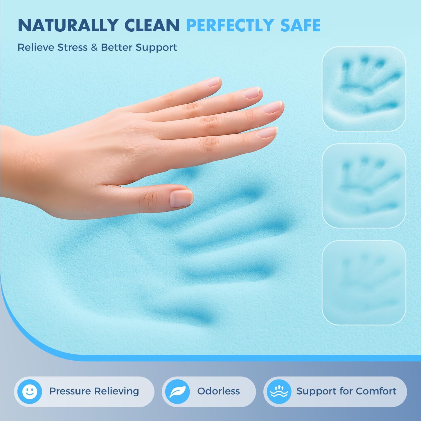 4 Inch Dual Layer Queen Foam Topper