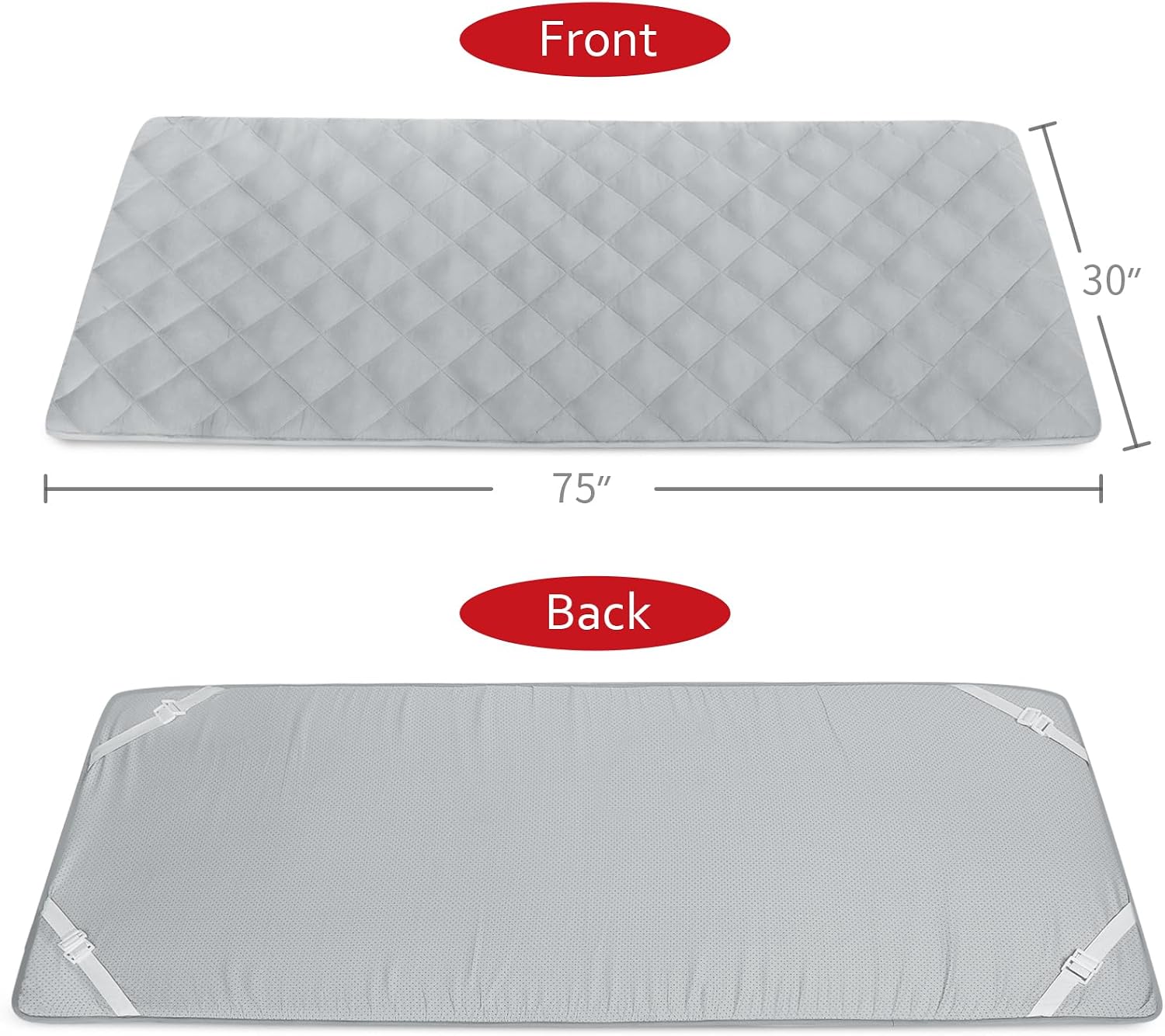 Non Slip Foam Narrow Twin Mattress Topper