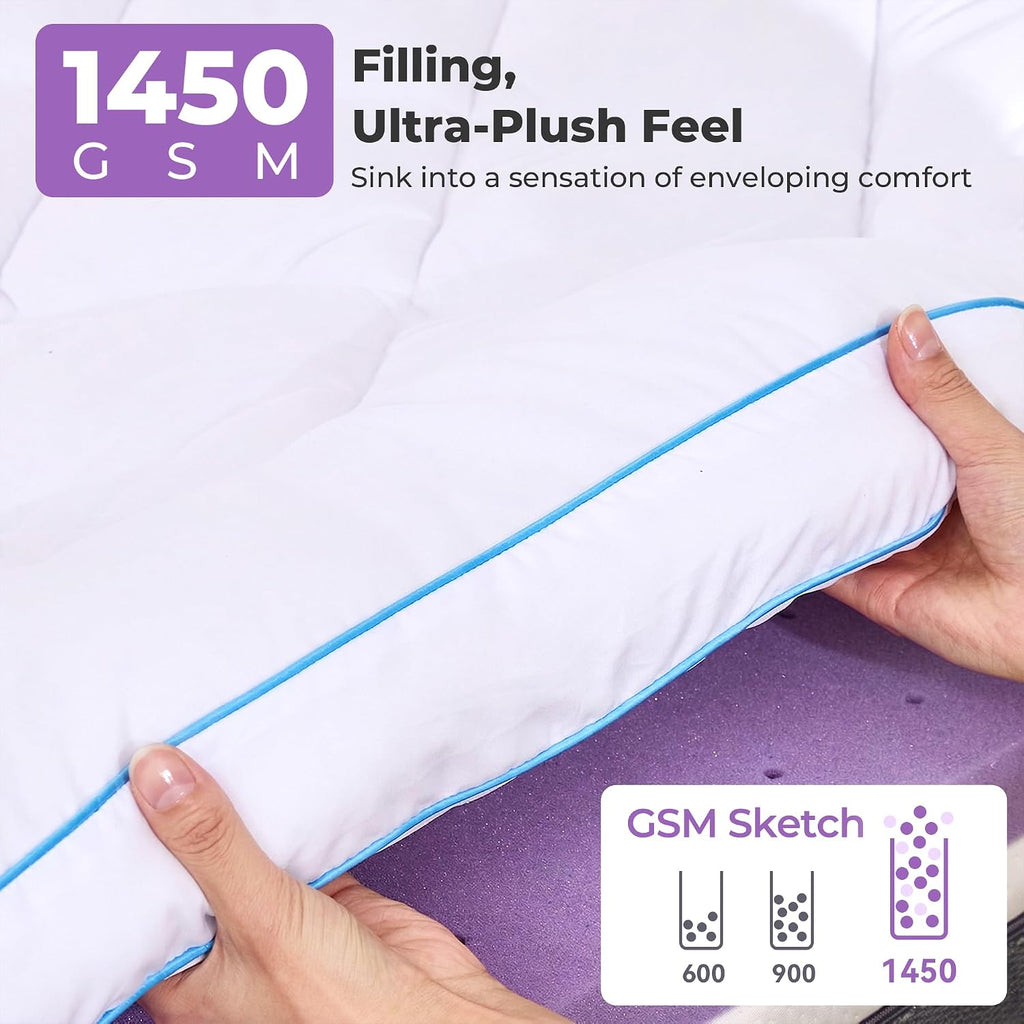 5 Inch Dual Layer Queen Mattress Topper