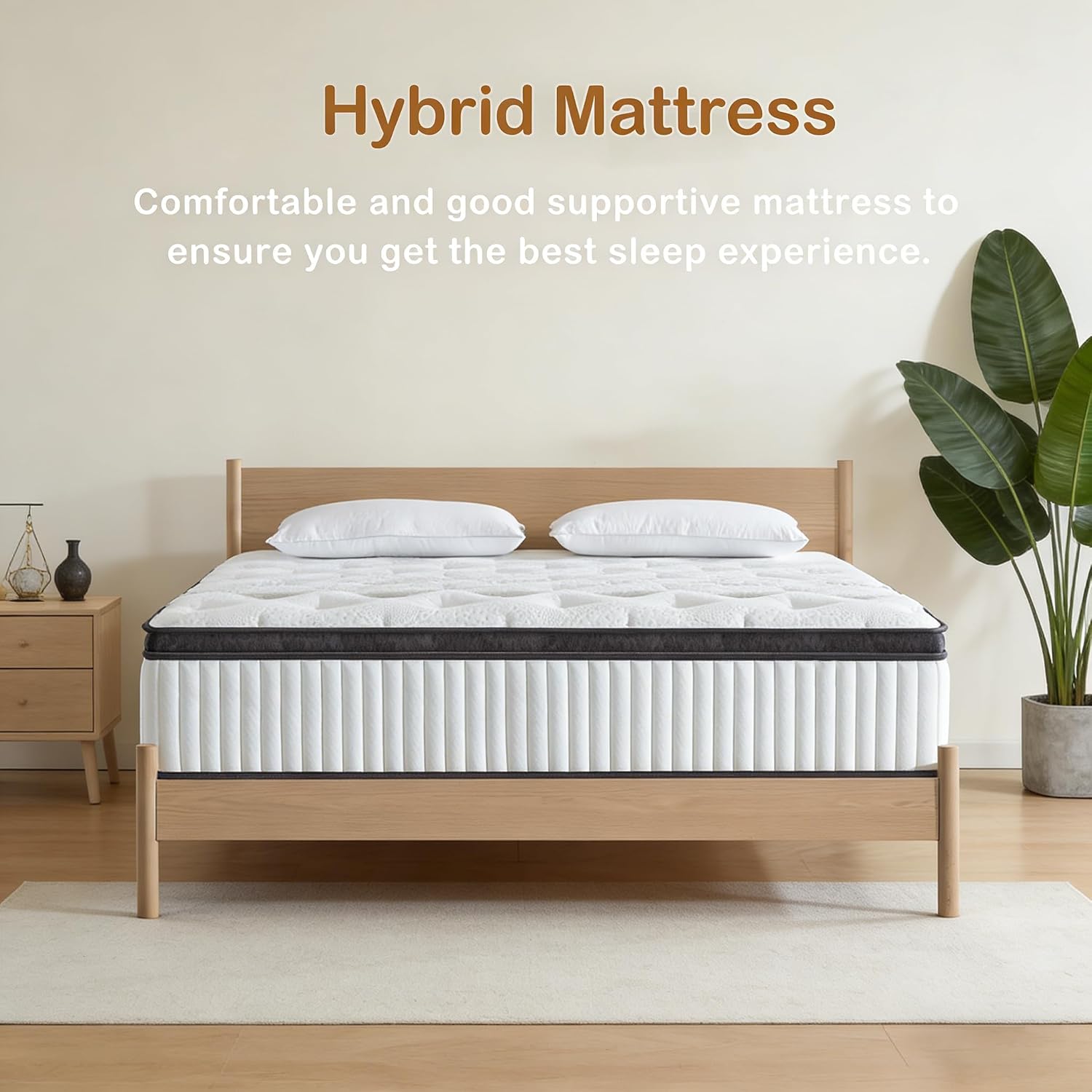 14 Inch Medium Firm King Hybrid Mattress