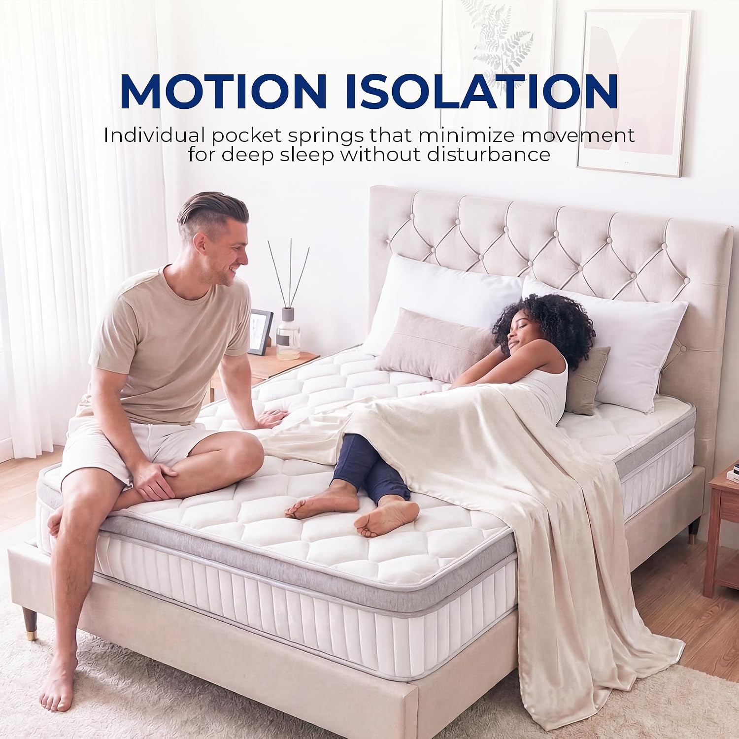10 Inch Twin Hybrid Pocket Spring Mattress