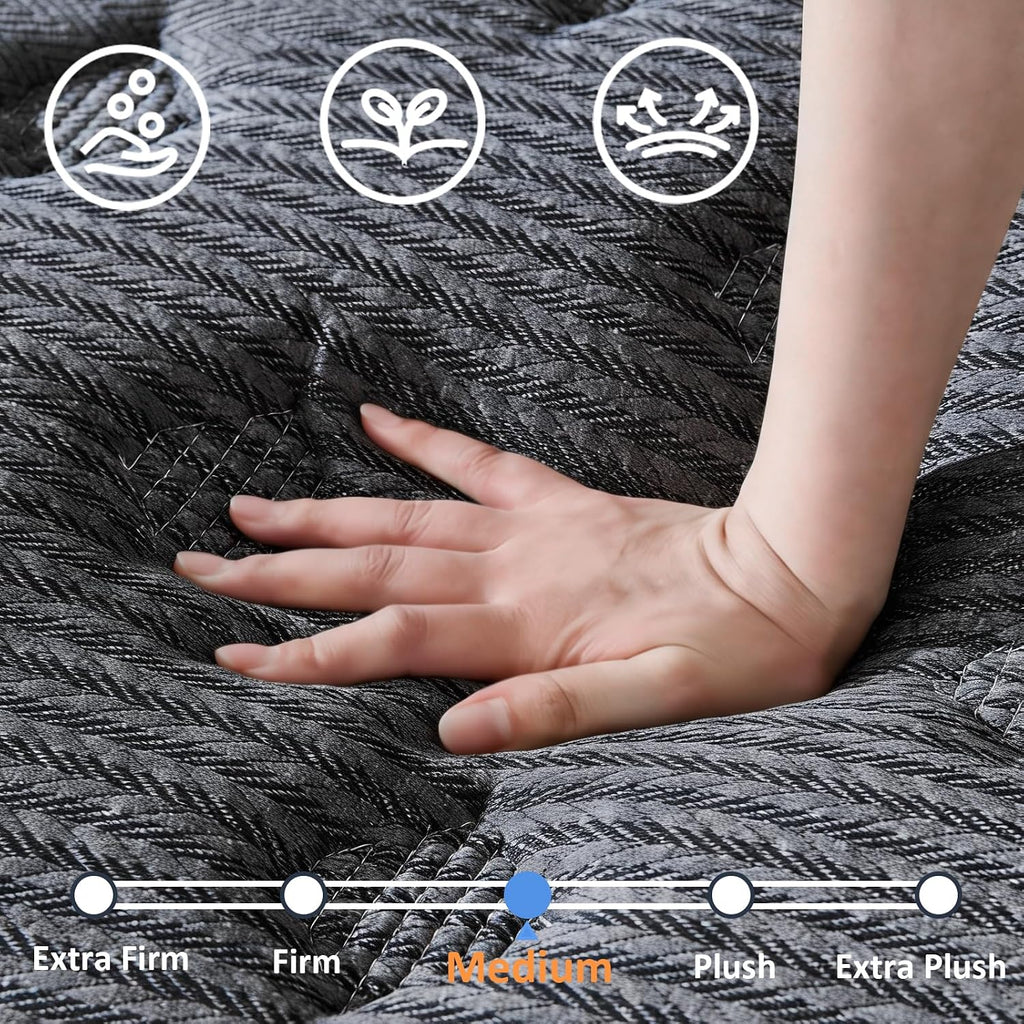 12 Inch Medium Firm Queen Hybrid Mattress