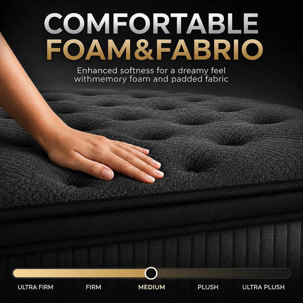 14 Inch Pillow Top Twin Hybrid Mattress