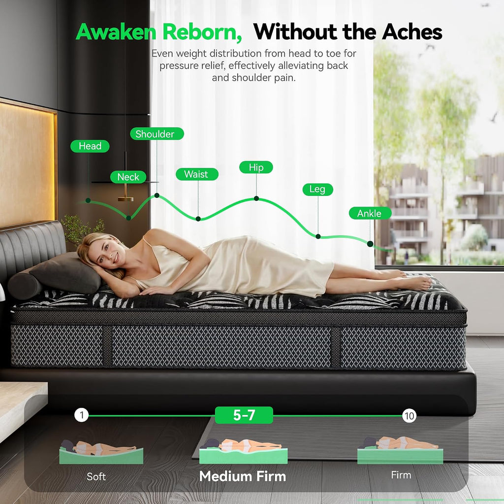 10 Inch Twin Hybrid Pocket Spring Mattress