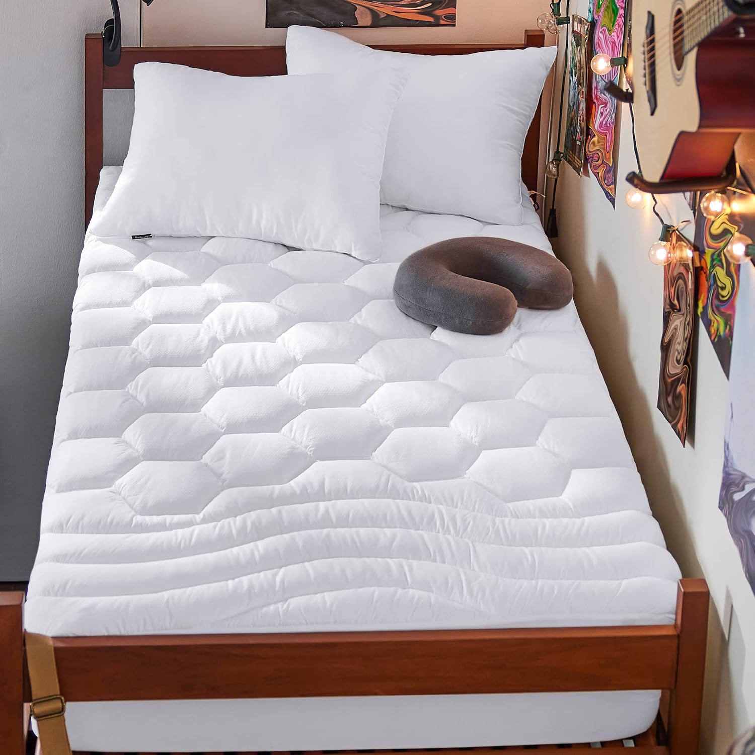 Twin XL Quilted Deep Pocket Mattress Pad