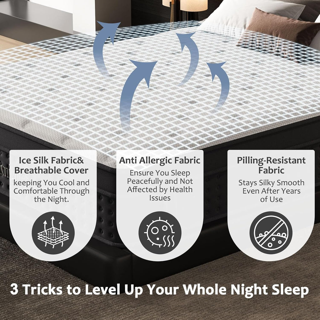 Twin Size 12 Inch Pocket Spring Mattress