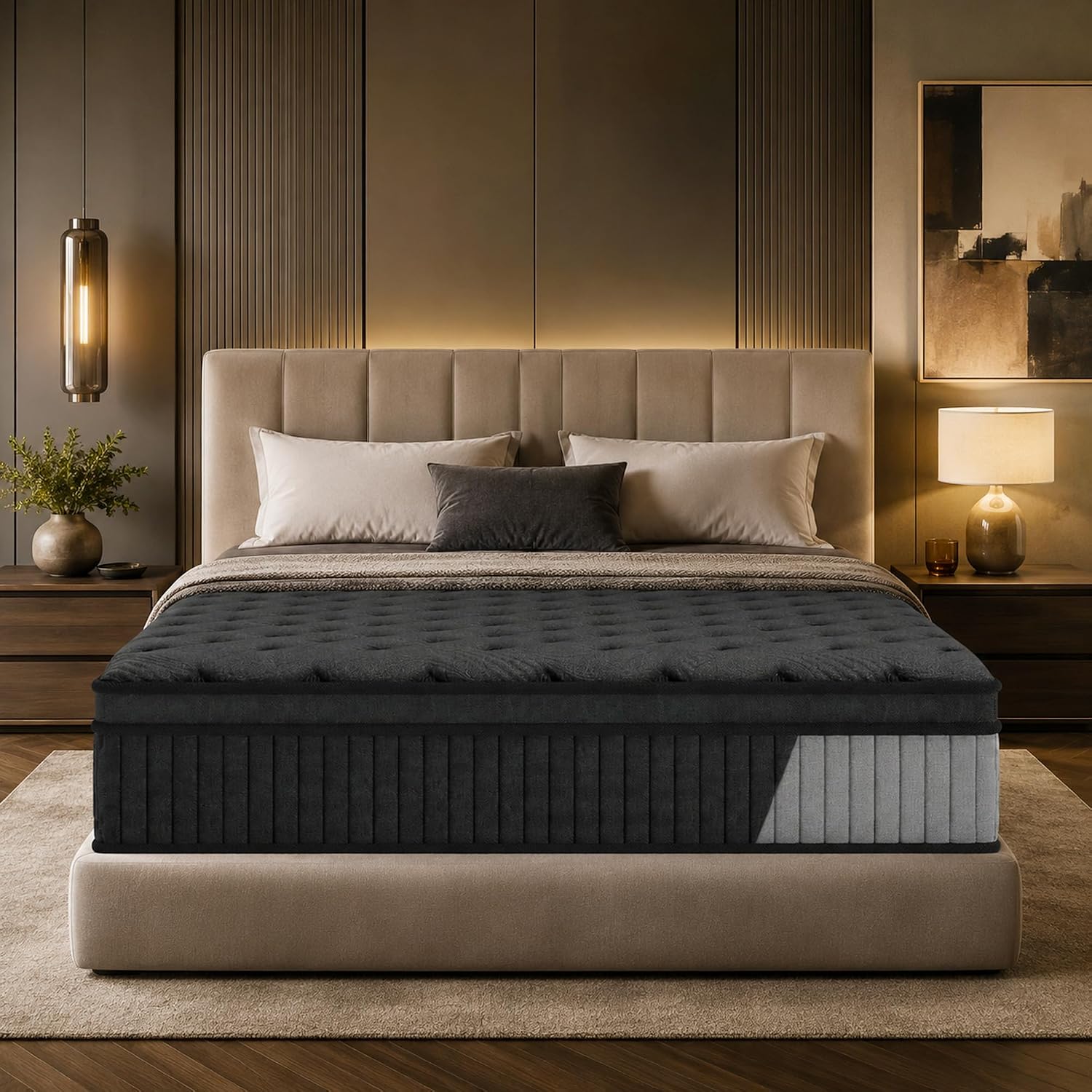 14 Inch Pillow Top Twin Hybrid Mattress