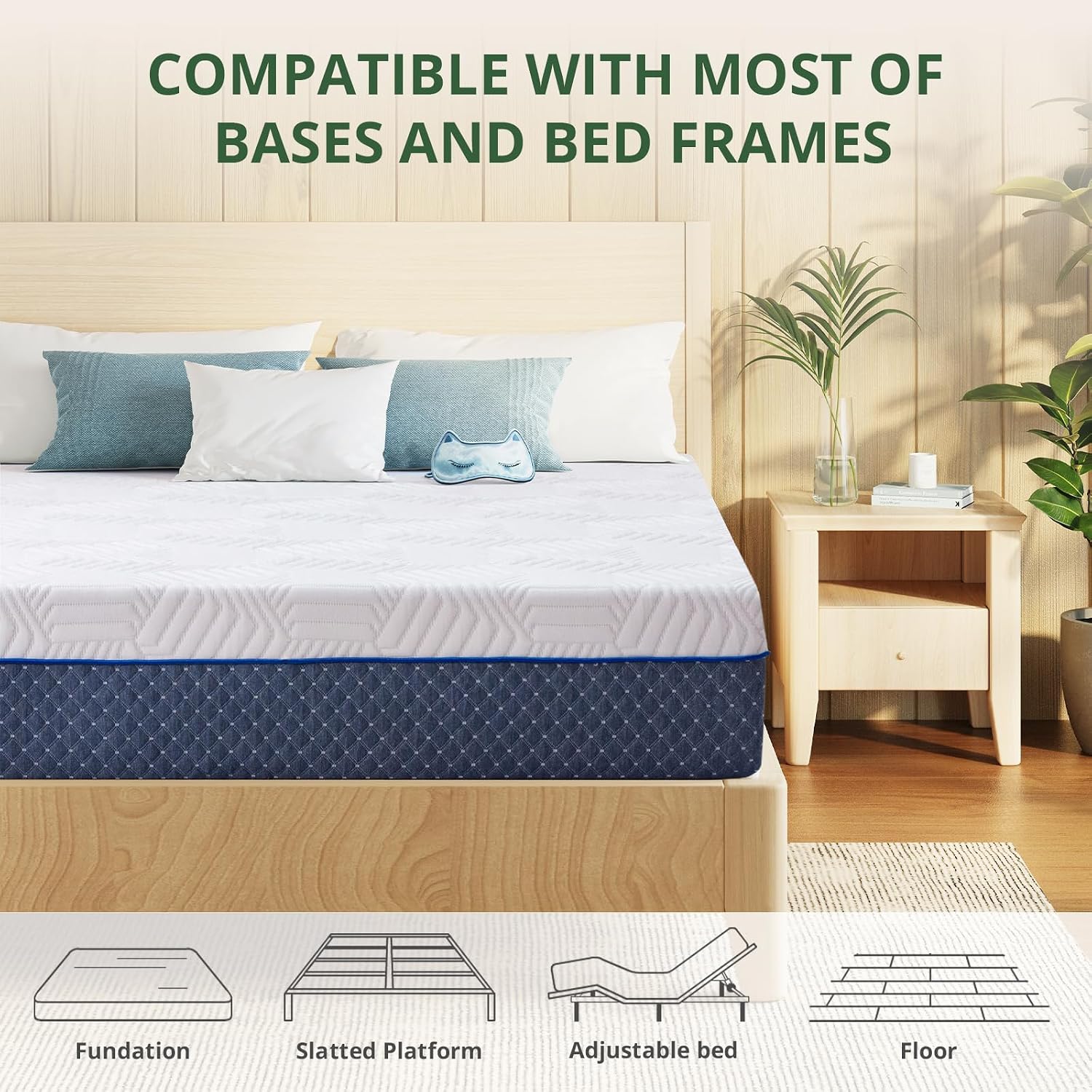 12 Inch Gel Foam Queen Size Mattress