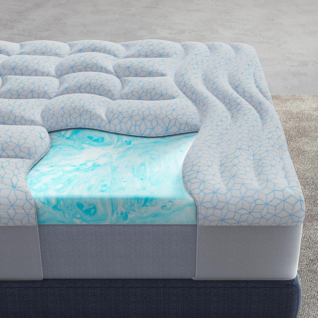 4 Inch Dual Layer King Mattress Topper
