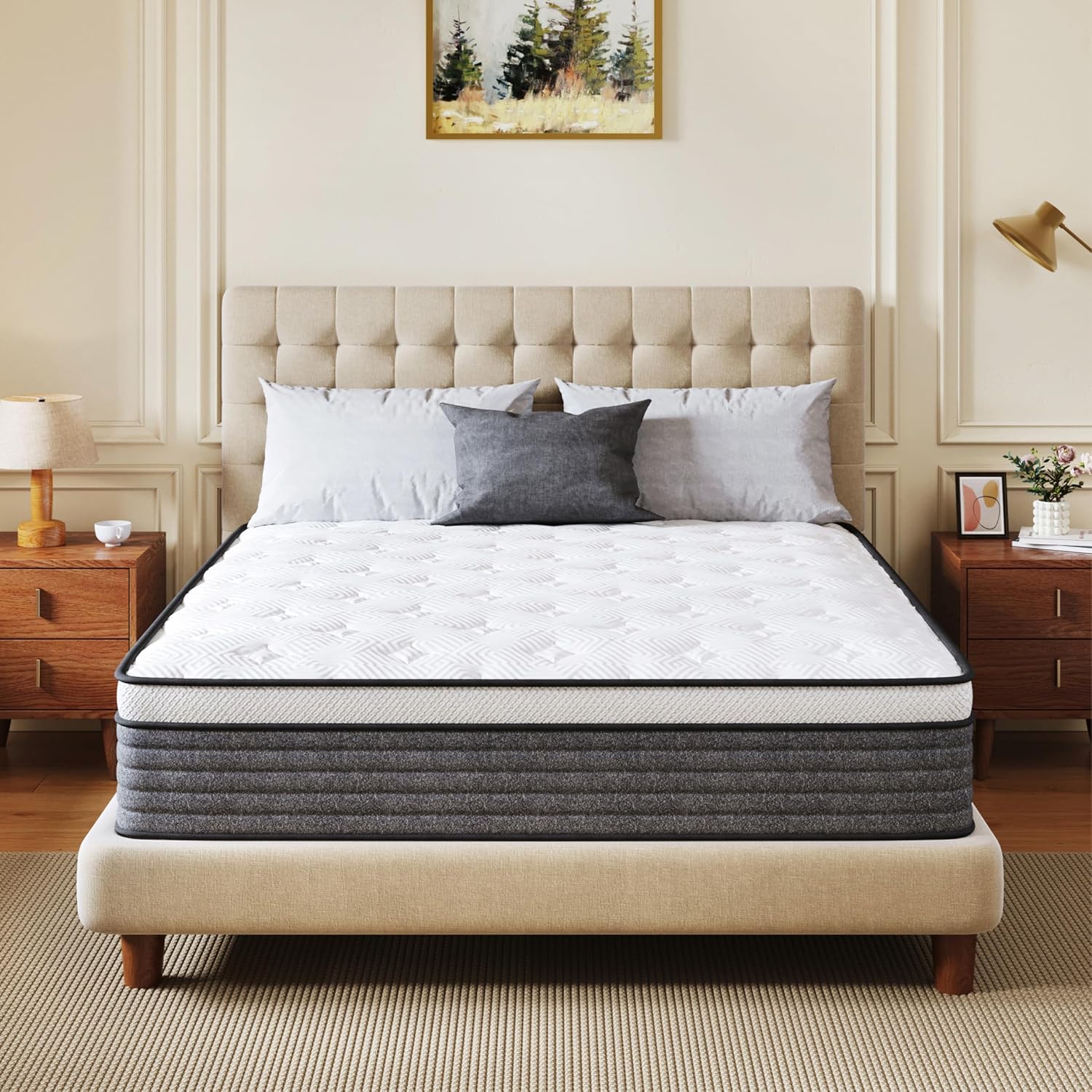 10 Inch Medium Queen Hybrid Mattress