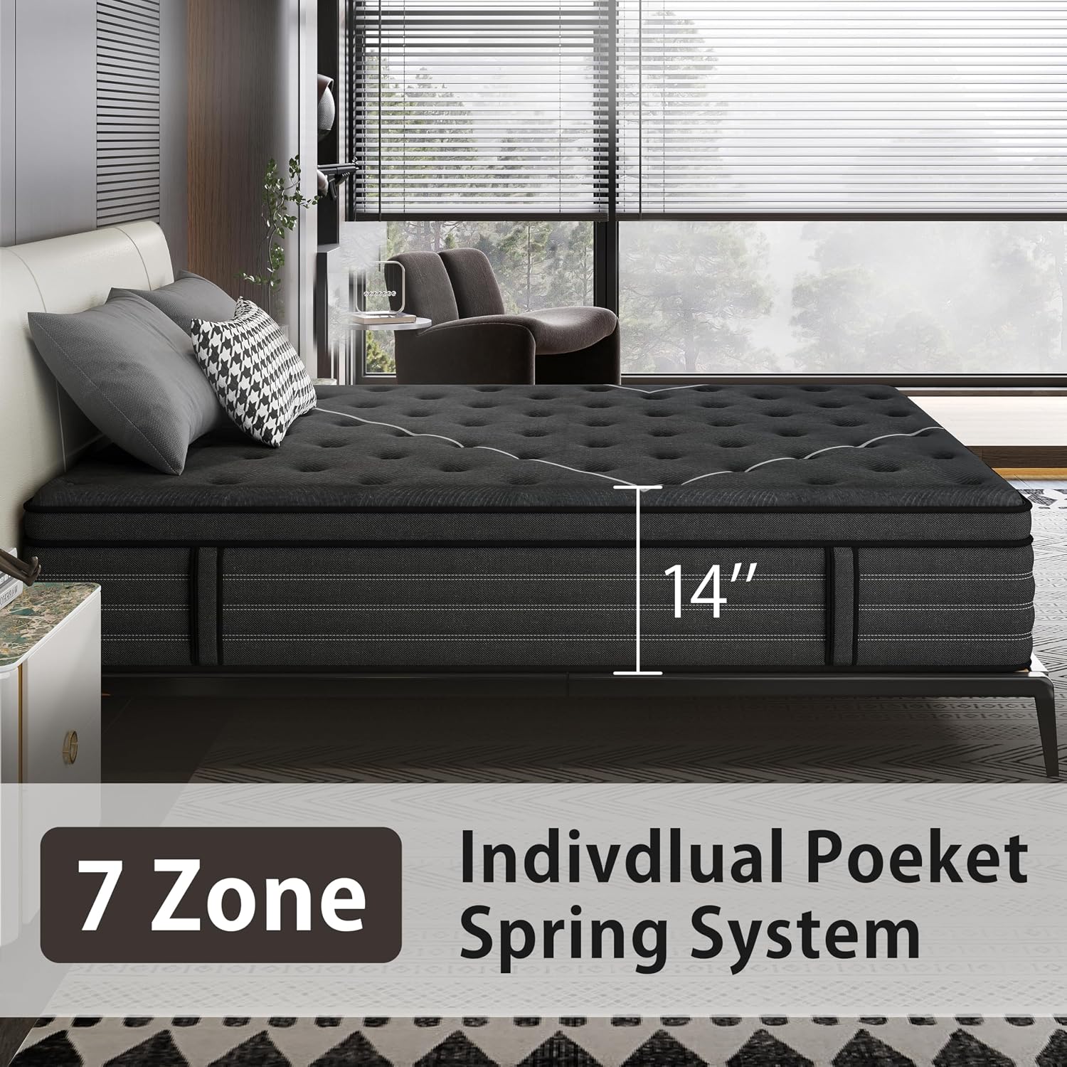 14 Inch Extra Firm Full Hybrid Mattress