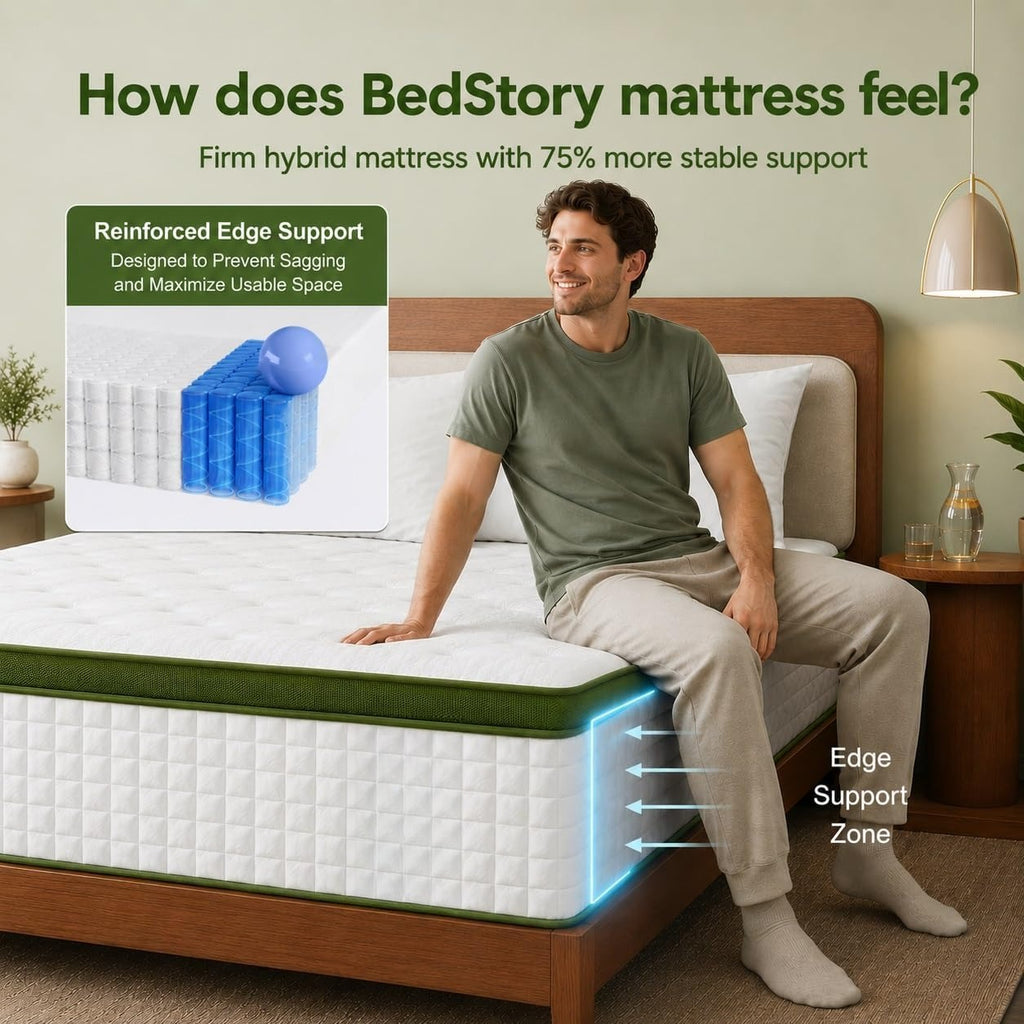 13 Inch Firm Queen Luxury Hybrid Mattress