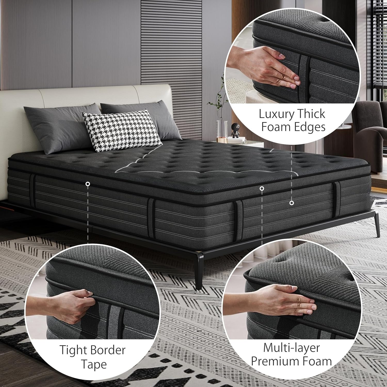14 Inch Extra Firm Full Hybrid Mattress